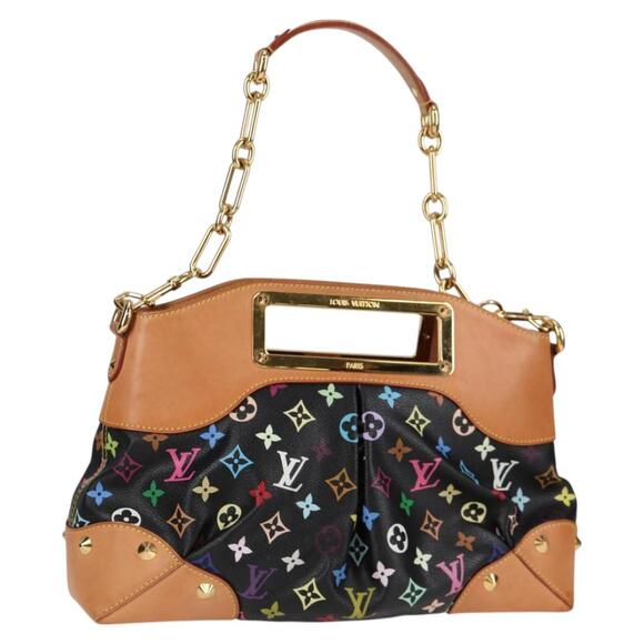 LOUIS VUITTON Monogram Multicolor Judy MM Bag Black M40256 - Picture 1 of 16